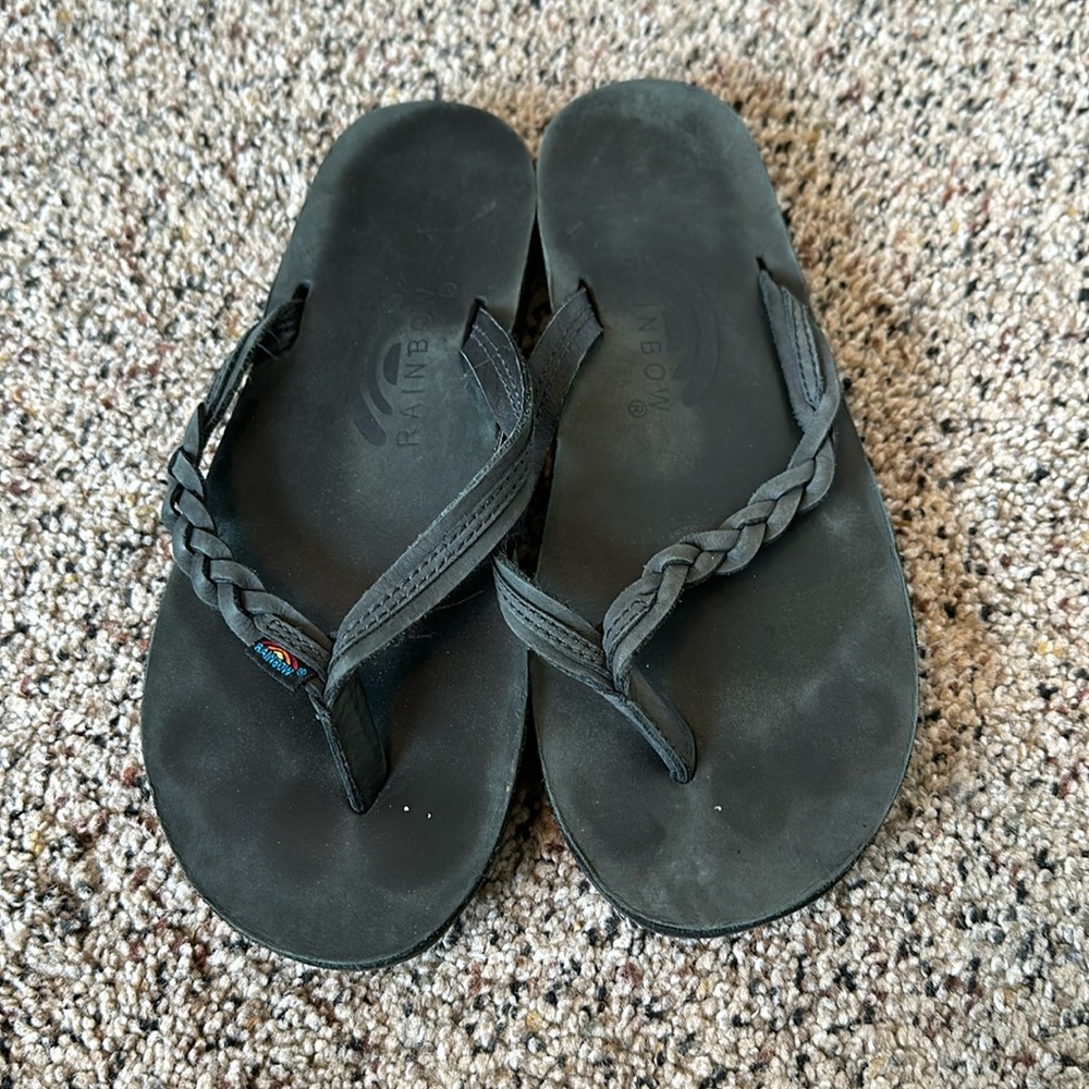 Rainbow Flirty Braidy Flip Flop